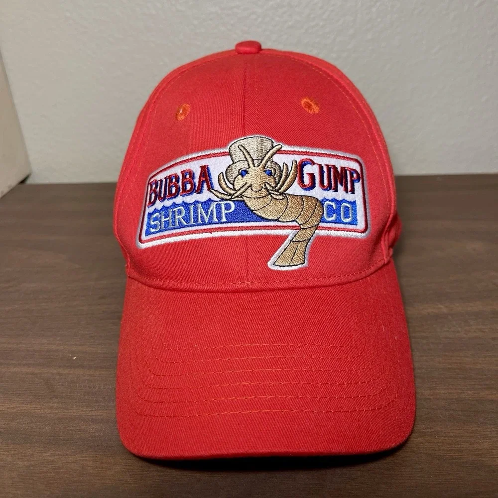NWOT Bubba Gump Shrimp Co. Embroidered Hat‎ Cap Forrest Gump Adjustable Red